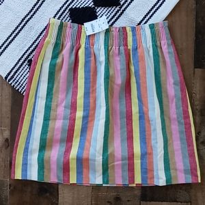 NWT J.Crew Rainbow Skirt